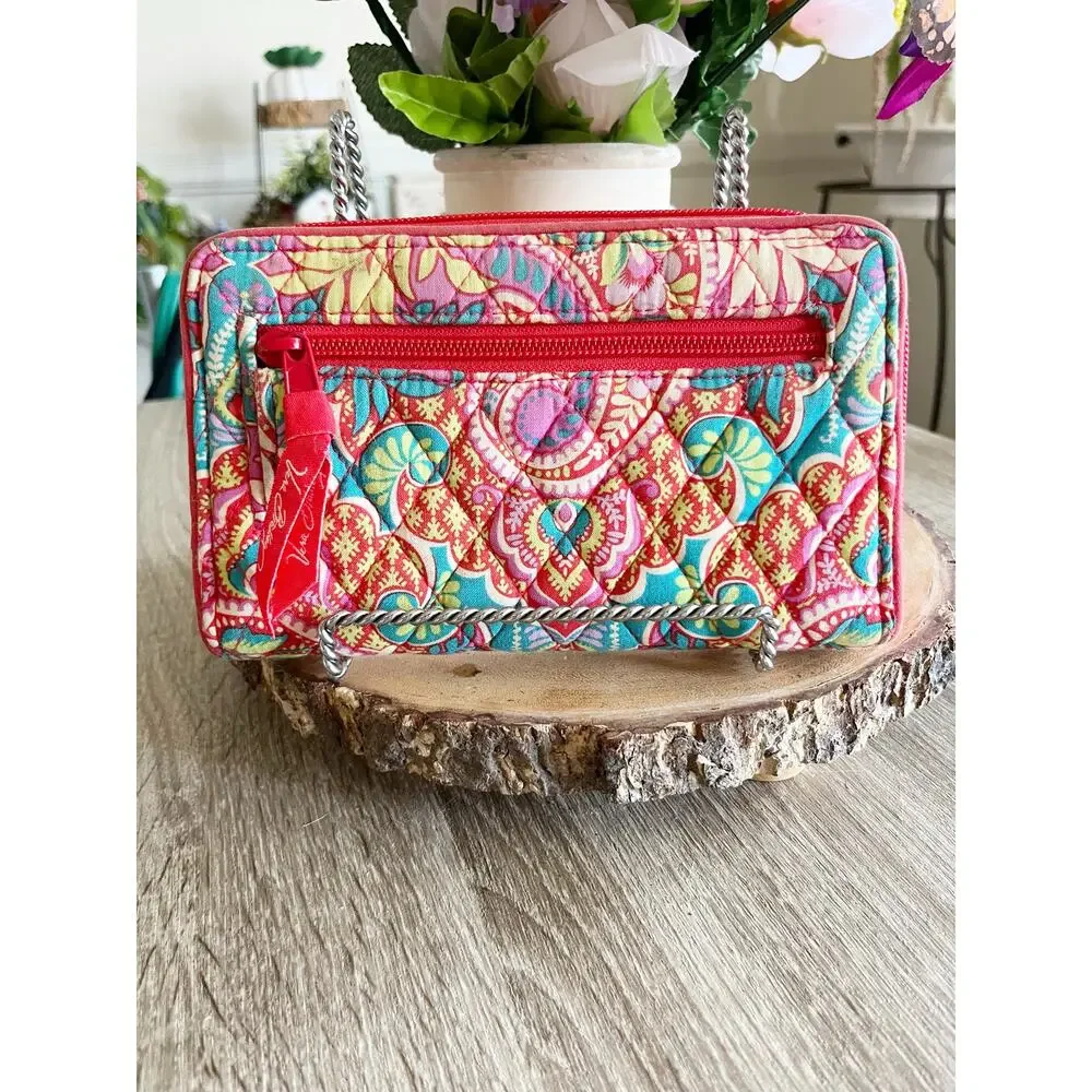 Vera Bradley Paisley in Paradise Turnlock Wallet Quilted - Picture 6 of 7